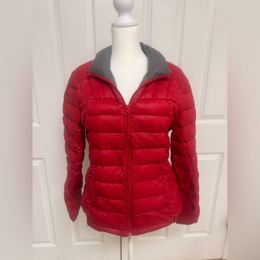 Bernardo Goose Down Red Jacket Coat Medium Winter Snow Snowboarding